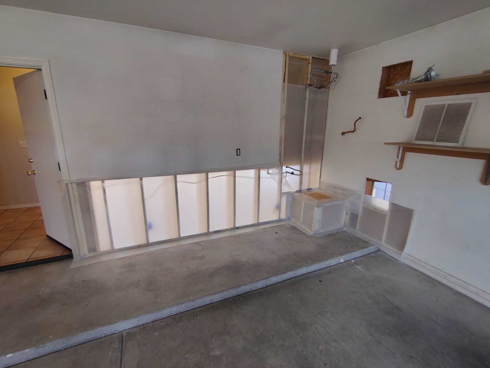 Garage conversion metal stud framing Tucson AZ